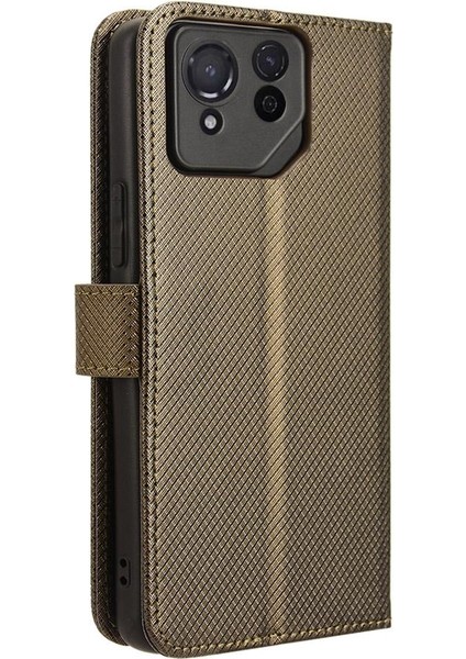 Asus Rog Telefon 8 Kart Tutucu Kapak Manyetik Cüzdan Kickstand Için Kılıf (Yurt Dışından)