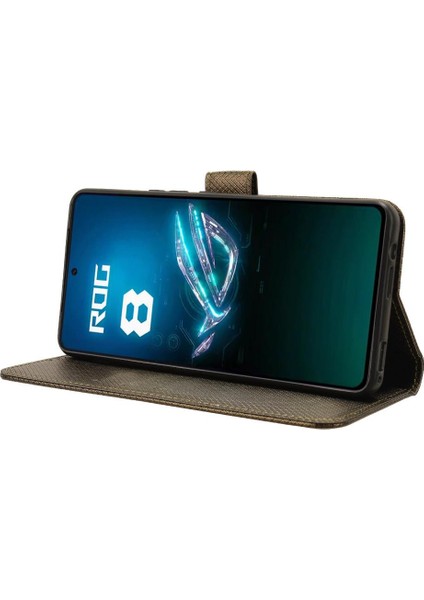 Asus Rog Telefon 8 Kart Tutucu Kapak Manyetik Cüzdan Kickstand Için Kılıf (Yurt Dışından)