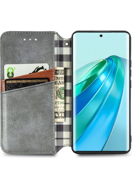 Huawei Onur X9A Moda Tasarımı Zarif Iş Deri Kılıf (Yurt Dışından)