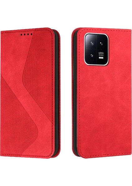 Xiaomi 13 Pro Cüzdan Kickstand Için Kılıf Folio Kapak Pu Deri Manyetik (Yurt Dışından)