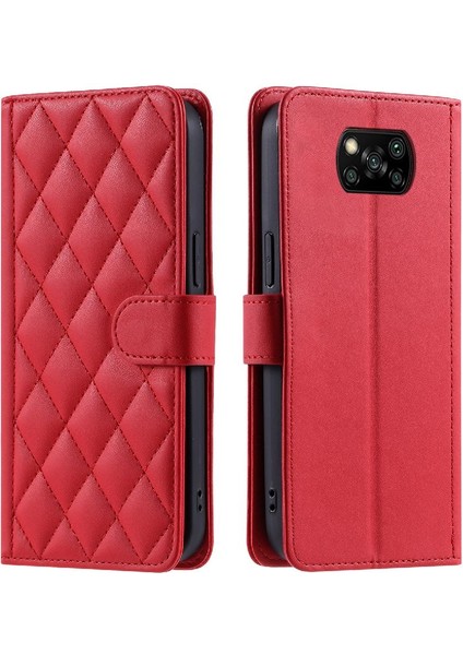 Telefon Kılıfı Için Xiaomi Poco X3/x3 Pro/x3 Nfc El Kayışı Manyetik Kart Flip (Yurt Dışından) indirimleri