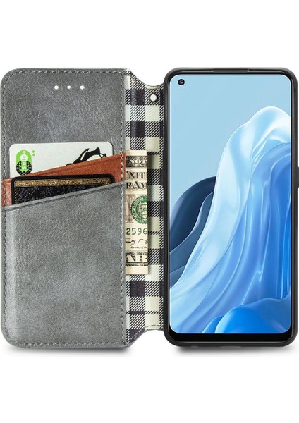 Oppo Oppo 7 5g Cüzdan Fonksiyonu Için Kılıf Deri Kılıf Zarif Iş (Yurt Dışından)