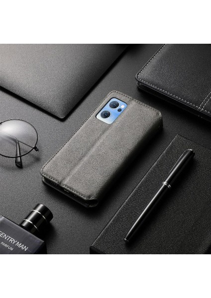 Oppo Oppo 7 5g Cüzdan Fonksiyonu Için Kılıf Deri Kılıf Zarif Iş (Yurt Dışından)