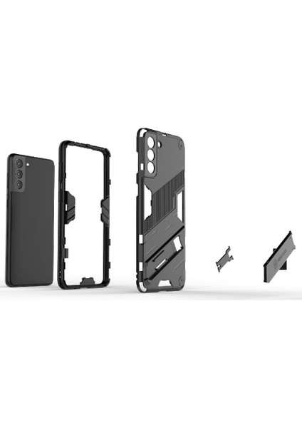 Samsung Galaxy S21 5g Koruyucu Kapak Için Kickstand Sağlam Askeri (Yurt Dışından) modelleri