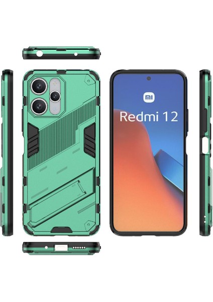 Xiaomi Redmi Için 12 4g Sağlam Askeri Kickstand Koruyucu Kapak (Yurt Dışından)