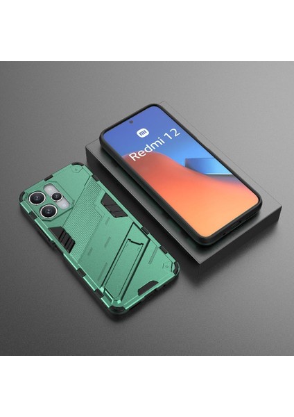Xiaomi Redmi Için 12 4g Sağlam Askeri Kickstand Koruyucu Kapak (Yurt Dışından)