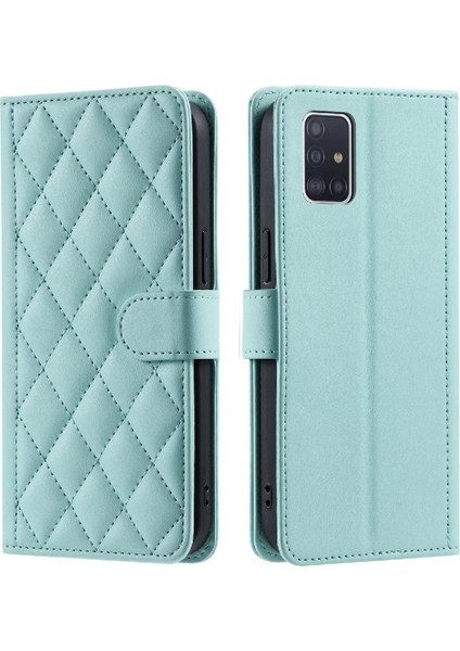 Telefon Kılıfı Için Samsung Galaxy A71 4g El Kayışı Kafes Flip Folio Cüzdan (Yurt Dışından)