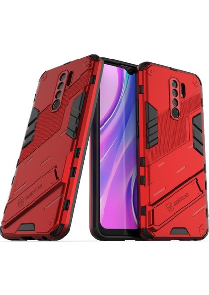 Xiaomi Redmi 9 Kickstand Koruyucu Kapak Sağlam Askeri (Yurt Dışından)