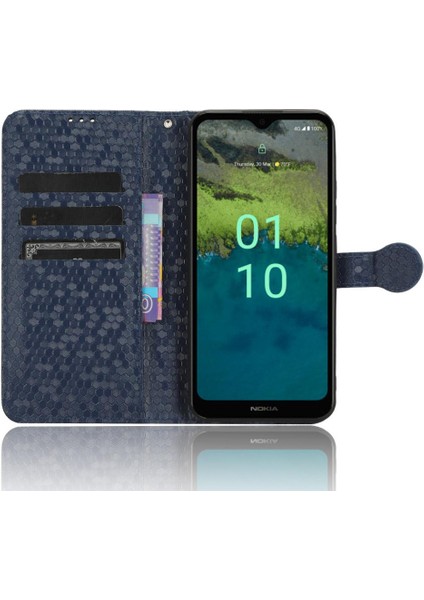 Nokia C110 4g Manyetik Toka Deri Cüzdan Kapak Geometrik (Yurt Dışından)
