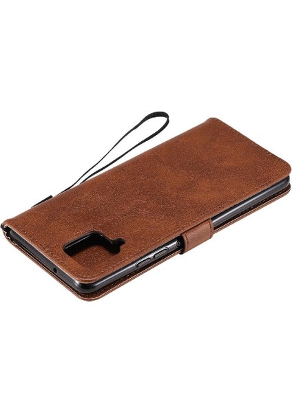 Samsung Galaxy Flip 5g Klasik Düz Renk Iş Cüzdan Için Flip Case (Yurt Dışından)