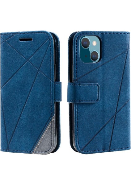 IPhone 13 Için Kılıf Mini Kart Tutucu Kickstand Cüzdan Flip Folio Manyetik (Yurt Dışından)