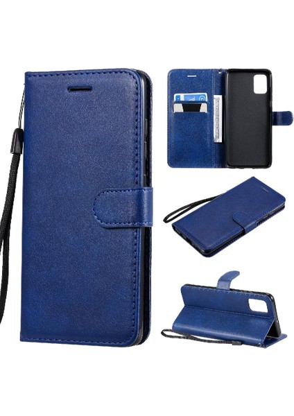 Samsung Galaxy A51 4g Için Flip Case Yüksek Kalite Deri Klasik Katı (Yurt Dışından)