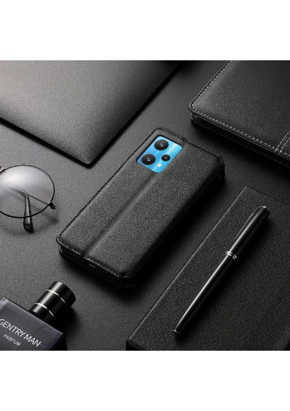 Oppo Realme 9 Pro Cüzdan Fonksiyonu Için Kılıf Deri Kılıf Moda Tasarımı (Yurt Dışından)