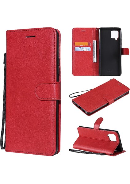 Samsung Galaxy Flip 5g Klasik Düz Renk Iş Cüzdan Için Flip Case (Yurt Dışından)