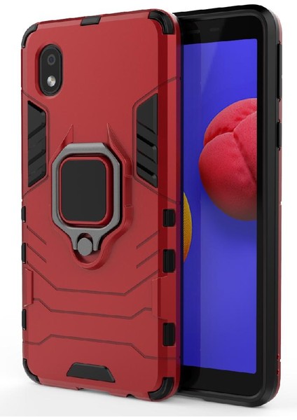 Samsung Galaxy A01 Çekirdek Darbeye Kapak Için Kılıf Kickstand Askeri Damla (Yurt Dışından) modelleri