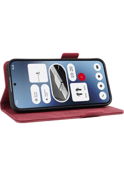 Nothing Telefon 2A Manyetik Karbon Fiber Deri Folio Flip Case (Yurt Dışından) fırsatları