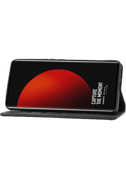 Xiaomi 12S Ultra Pu Deri Kapak Kredi Kartı Tutucu El Cüzdan (Yurt Dışından) indirimleri