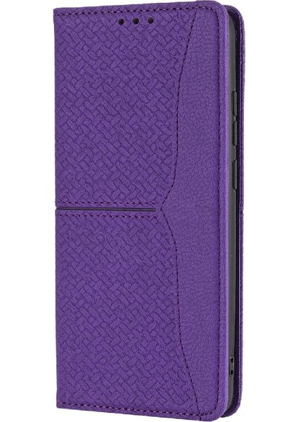 Samsung Galaxy A02S Kredi Kartı Tutucu Pu Deri Kapak Flip Book Için Kılıf (Yurt Dışından)