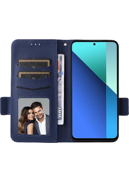 Xiaomi Redmi Için Not 13 4g Manyetik Yan Toka Kart Yuvaları Tutucu Pu (Yurt Dışından)