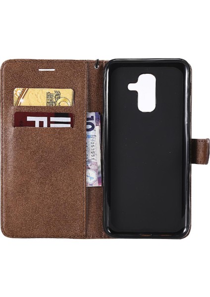 Samsung Galaxy A6 Artı 2018 Yüksek Kaliteli Deri Iş Için Flip Case (Yurt Dışından)
