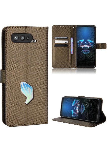 Asus Rog Telefon 5 Manyetik Cüzdan Kart Tutucu Kapak Kickstand Için Kılıf (Yurt Dışından)