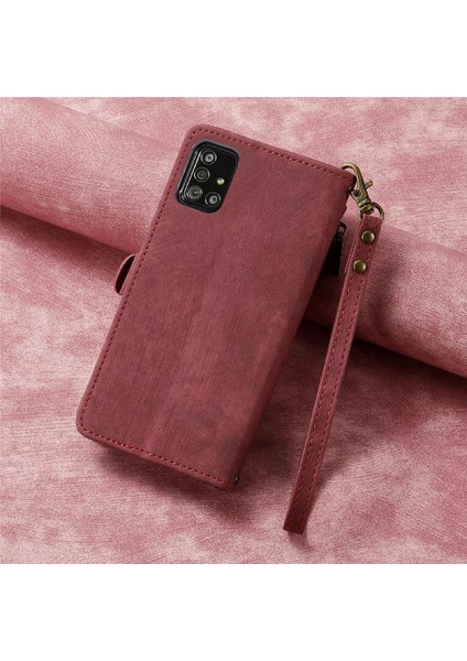 Samsung Galaxy A71 5g Için Flip Case Deri Kılıf Cüzdan Darbeye Basit (Yurt Dışından)