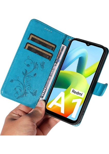 Xiaomi Redmi A1 Için Kılıf Yüksek Kaliteli Deri ve Kart Yuvası Kabartmalı (Yurt Dışından) indirimleri