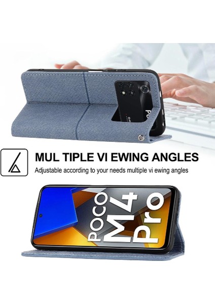 Xiaomi Poco M4 Pro 4g Flip Folio Kitap Pu Deri Kapak El Kartı (Yurt Dışından) indirimleri