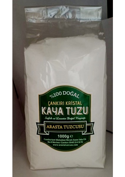 Çankırı Kristal Kaya Sofra Tuzu 1 kg