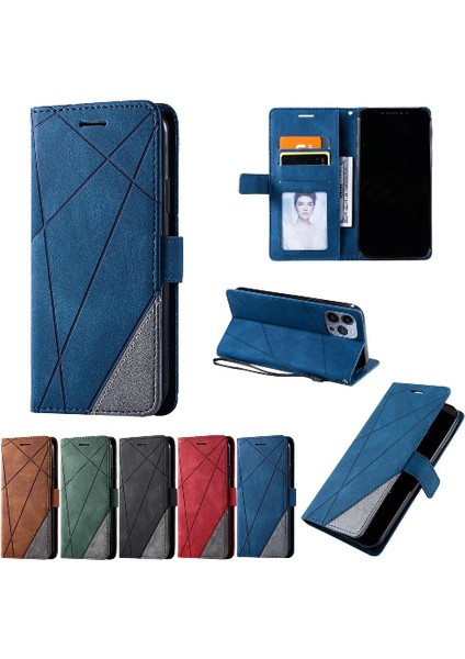 IPhone 15 Için Kılıf Pro Max Darbeye Pu Deri Manyetik Cüzdan Çevir Kart (Yurt Dışından)