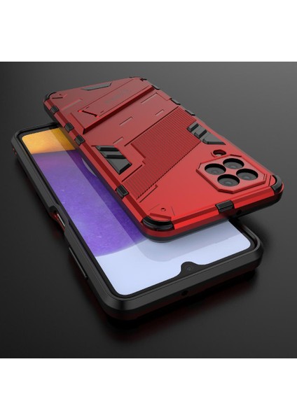 Samsung Galaxy A22 4g Kickstand Koruyucu Kapak Sağlam Askeri Için Kılıf (Yurt Dışından)