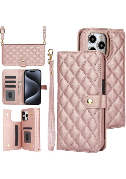 Iphone 13 Için Kılıf Pro Max Premium Koruma Standı Fonksiyonu Crossbody 5 (Yurt Dışından)