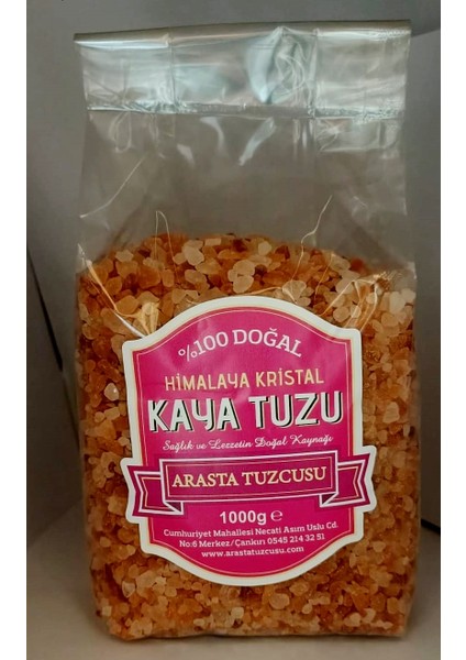 Şifay Himalaya Sofrada Öğütme Tuzu Pembe 1000 gr