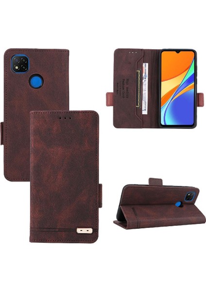 Xiaomi Redmi Not 9c Için Kılıf Kart Tutucu Kickstand ile Tam Koruma (Yurt Dışından)