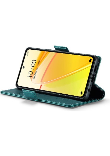 Realme C55 Cüzdan Durumda Kart Yuvası Kickstand Darbeye Dayanıklı (Yurt Dışından)