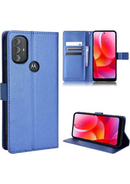 Motorola Moto G Güç 2022 Kart Tutucu Kickstand Manyetik Cüzdan (Yurt Dışından)
