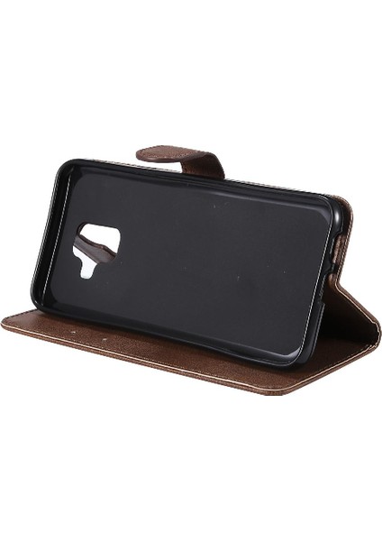 Samsung Galaxy A6 Için Flip Case 2018 Yüksek Kaliteli Deri Iş Cüzdan (Yurt Dışından)
