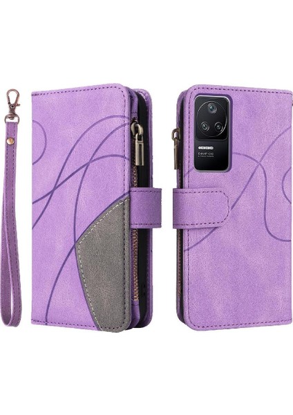 Xiaomi Poco F4 5g Fermuar Cüzdan Tarzı Kart Yuvası Standı Dokuz (Yurt Dışından)