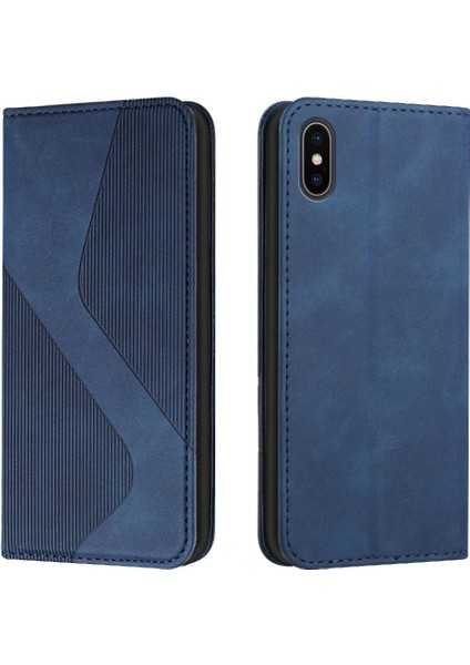 IPhone Için Kılıf X/xs Cüzdan Kickstand Kart Yuvaları Tutucu Folio Kapak Pu (Yurt Dışından)