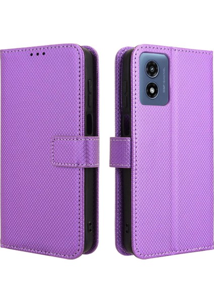 Motorola Moto G Oynamak Için Kılıf 4g 2024 Manyetik Cüzdan Kart Tutucu Kapak (Yurt Dışından)
