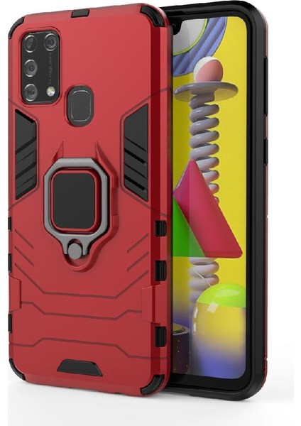 Samsung Galaxy M31 Kickstand Darbeye Kapak Için Kılıf 360 &deg; Dönen Halka (Yurt Dışından) indirimleri