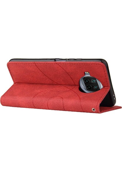 Xiaomi 10T Lite Için Kılıf Pu ile Iki Renkli Dikiş Kickstand Koruyucu (Yurt Dışından) fiyatları