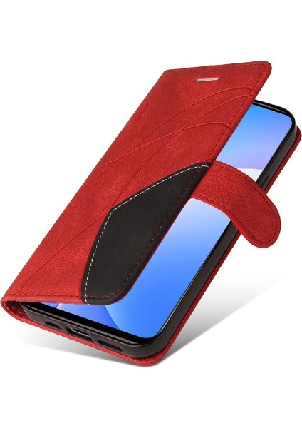 Xiaomi 10T Lite Için Kılıf Pu ile Iki Renkli Dikiş Kickstand Koruyucu (Yurt Dışından) fırsatları
