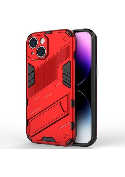 Iphone 15 Için Sağlam Askeri Koruyucu Kapak Kickstand (Yurt Dışından)