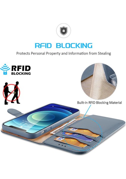 Dux Duduiphone 12 Mini Kapak Için Kılıf Manyetik Kapatma Flip Case Kılıf (Yurt Dışından)