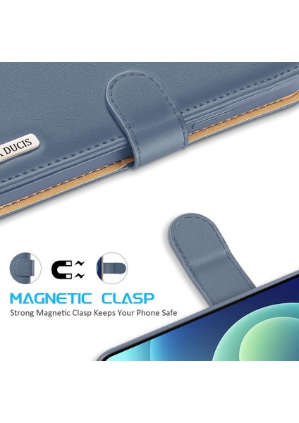 Dux Duduiphone 12 Mini Kapak Için Kılıf Manyetik Kapatma Flip Case Kılıf (Yurt Dışından)