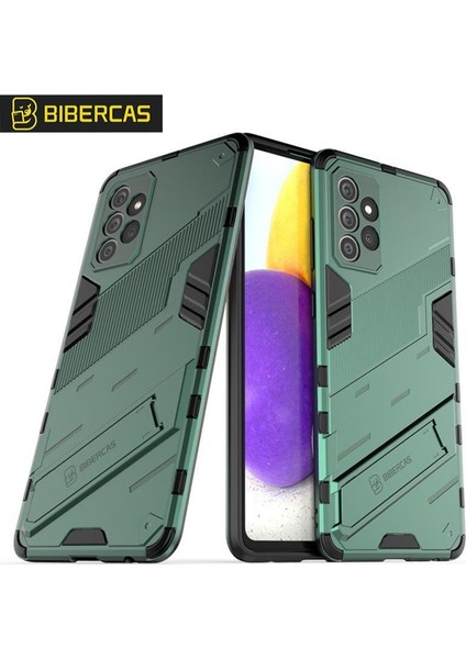 Samsung Galaxy A72 5g Sağlam Askeri Koruyucu Kapak Kickstand (Yurt Dışından)