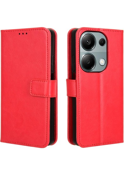 Xiaomi Poco M6 Pro 4g Kart Tutucu Cüzdan Kapak Çevirin Manyetik (Yurt Dışından)