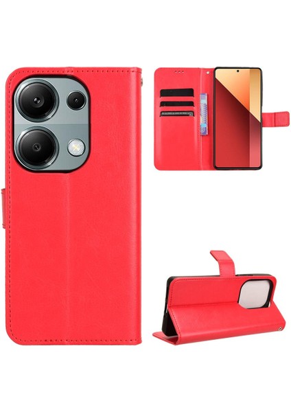 Xiaomi Poco M6 Pro 4g Kart Tutucu Cüzdan Kapak Çevirin Manyetik (Yurt Dışından)