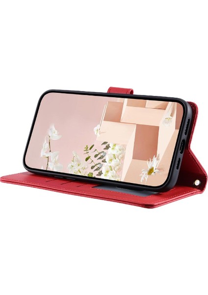 Telefon Kılıfı Için Xiaomi Redmi 12 4g El Kayışı Kart Yuvaları Tutucu Flip Folio (Yurt Dışından)